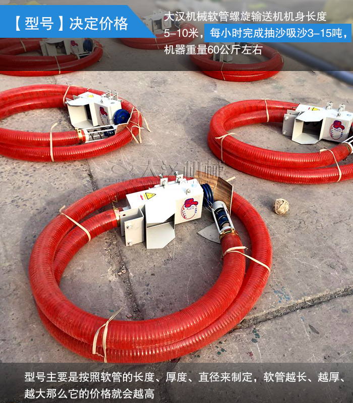 河沙自吸式軟管螺旋輸送機